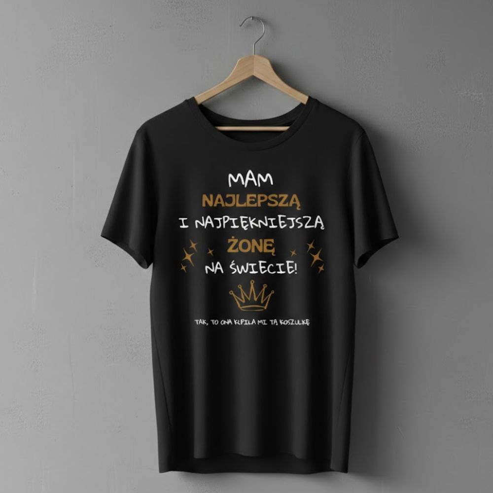 Projekt bez nazwy Koszulka "Najlepsza żona" - obrazek 1