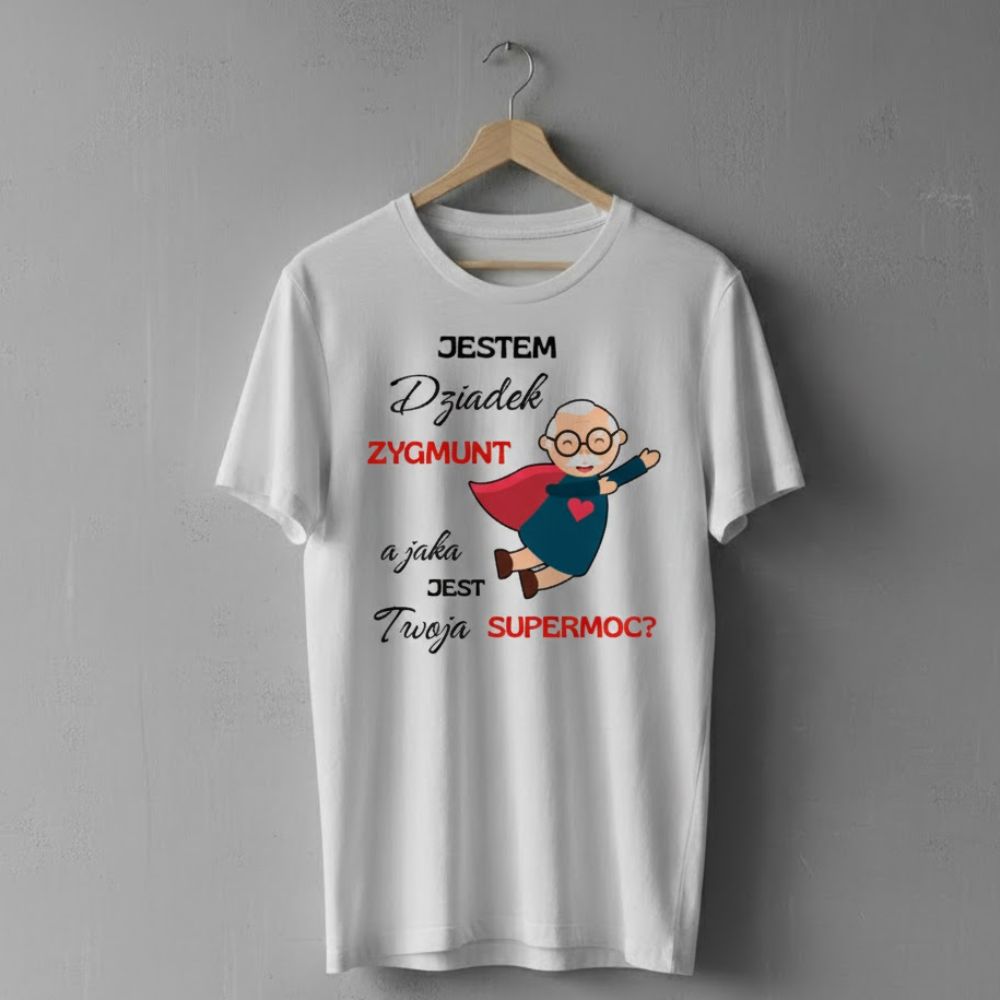 dziadeksuper Koszulka "Dziadek z supermocą" - obrazek 1
